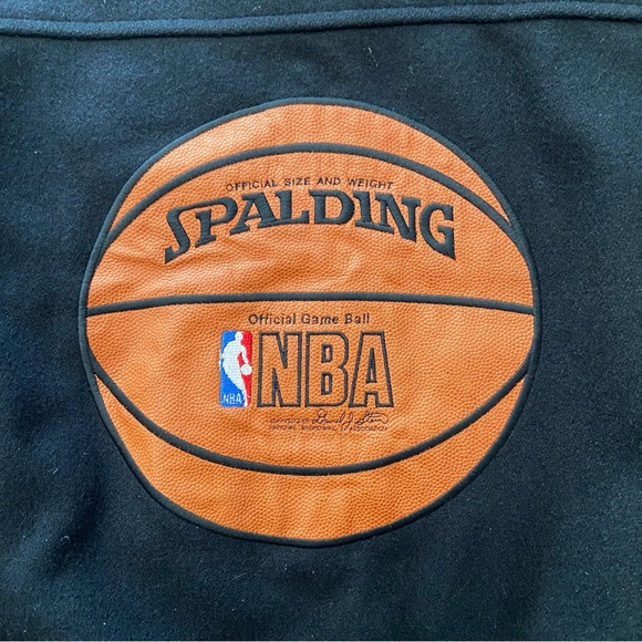 90’s Vintage Spalding Basketball NBA Leather and Wool Varsity Jacket - Picture 4 of 7
